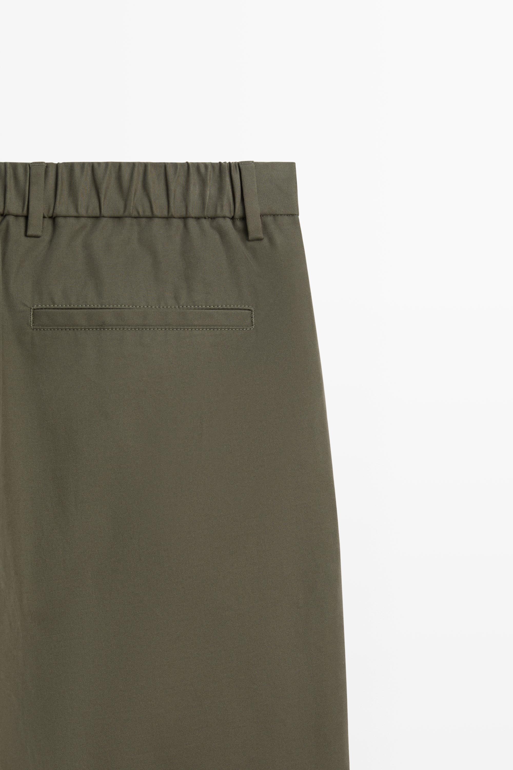 Pantalon double pince 100 % coton